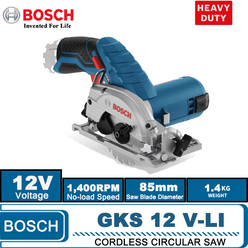 Circular Saw Cordless - BOSCH GKS 12V-LI Electric Circular Saw