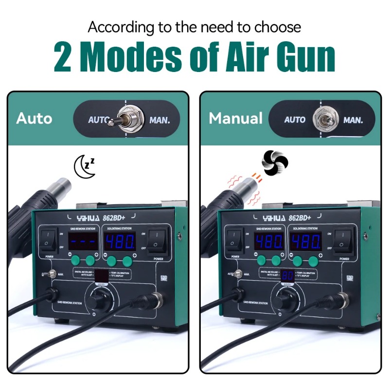 862BD+ Hot Air Gun Soldering S - Power Tools Used In Welding ulasan dan harga