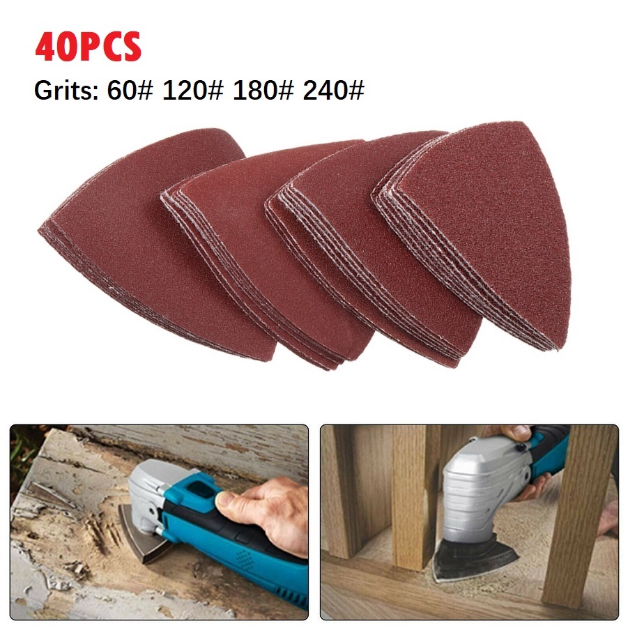 40pc Triangle Sandpaper 60/120 - Power Tools Accessories ulasan dan harga