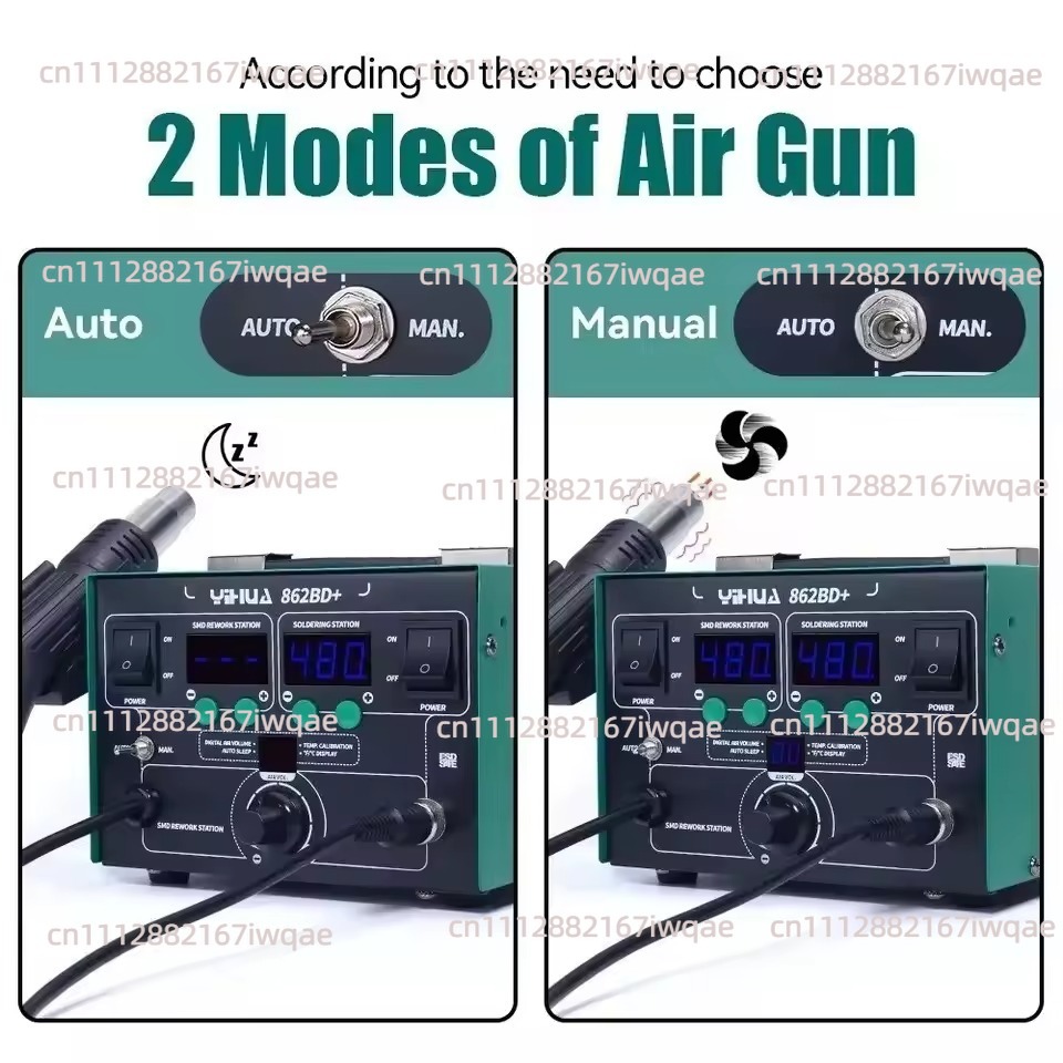 YIHUA 862BD+ Hot Air Gun Solde - Power Tools Used In Welding ulasan dan harga
