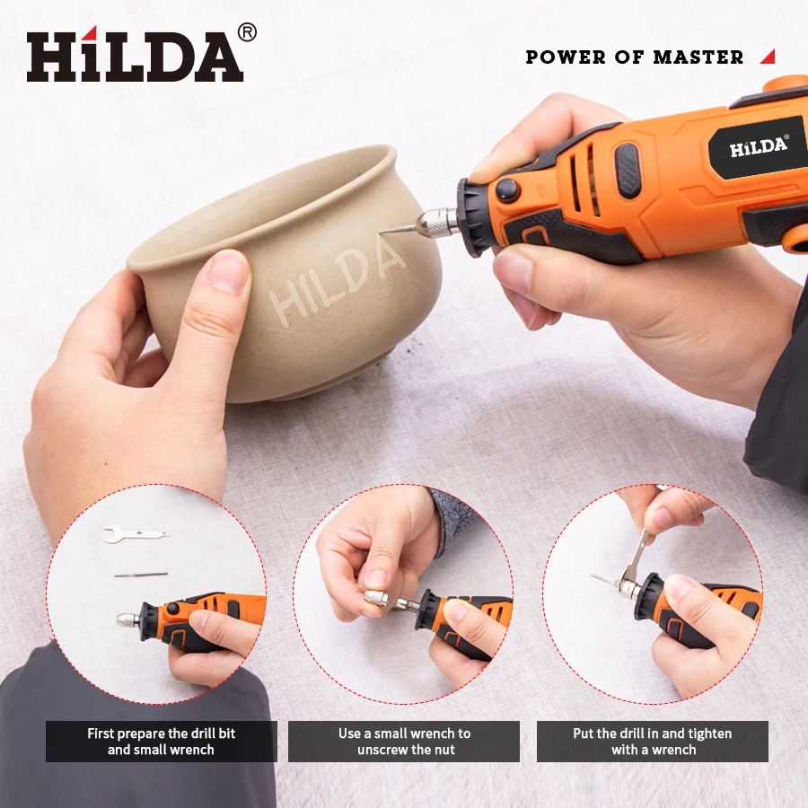 HILDA 200W Engraver Electric D - Power Tools Ingco ulasan dan harga