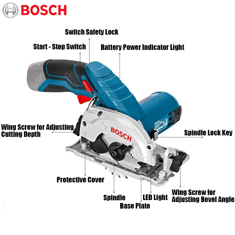BOSCH GKS 12V-LI Electric Circ - Circular Saw Cordless ulasan dan harga
