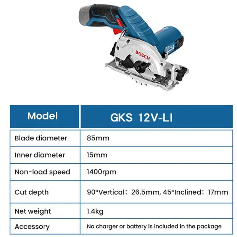 BOSCH GKS 12V-LI Electric Circ - Circular Saw Cordless ulasan dan harga